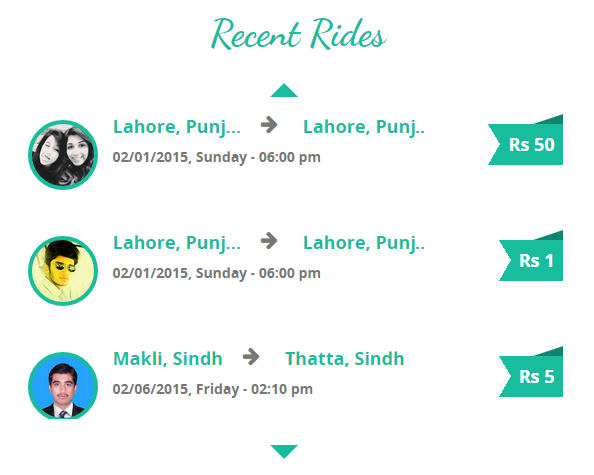 Available Rides At Tripda