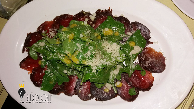 Bresaola with Arugula The Patio